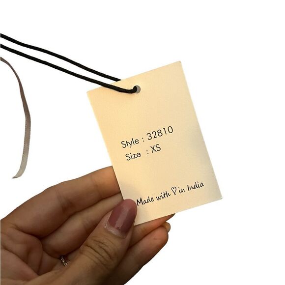 NWT JAPNA STRAPLESS MAXI DRESS FLUTTER TOP GEOMETRIC SUMMER PRINT WOMEN XS - Picture 12 of 12